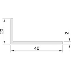 Hoeklijn 20x40 mm Hoeklijnen