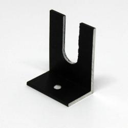 Zwarte deurstopper Plisséhordeur